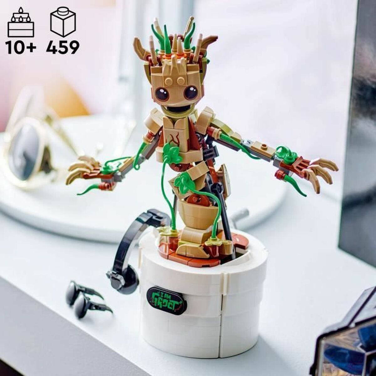 Statybos rinkinys Marvel El Baile de Baby Groot Lego 76297